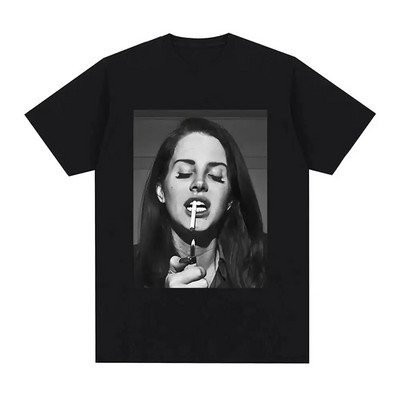 Cântăreața Lana Del Rey Tricou cu imprimeu Bărbați Femei Moda Hip Hop Streetwear Harajuku Tricou cu mânecă scurtă Plus Size Unisex