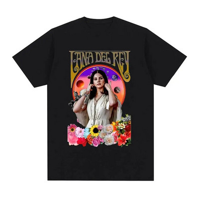 Cântăreața Lana Del Rey Tricou cu imprimeu Bărbați Femei Moda Hip Hop Streetwear Harajuku Tricou cu mânecă scurtă Plus Size Unisex