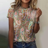 Tricou cu mânecă scurtă la modă de vară pentru femei, cu gât în formă de O, cu imprimare grafică, Topuri vintage, Pulover Harajuku, haine supradimensionate pentru femei
