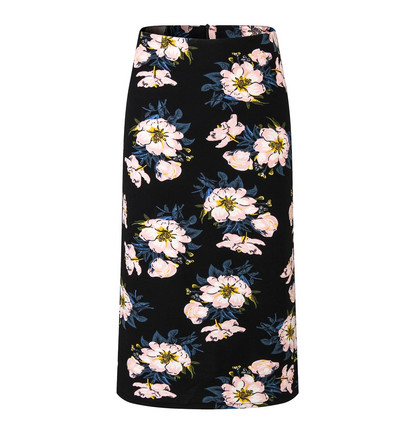 Γυναικείες φούστες Summer print Flowers Pencil φούστα Casual φούστες μέχρι το γόνατο Plus μέγεθος Faldas Mujer Moda Jupe Femme M-3XL