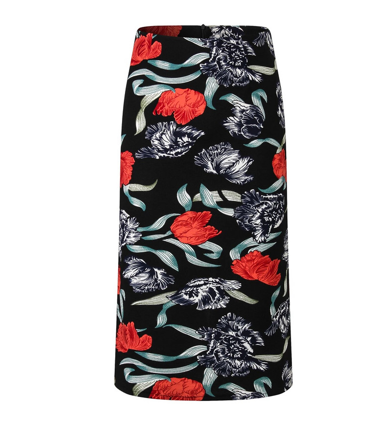 Γυναικείες φούστες Summer print Flowers Pencil φούστα Casual φούστες μέχρι το γόνατο Plus μέγεθος Faldas Mujer Moda Jupe Femme M-3XL