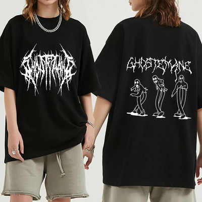 Ghostemane Graphic Print póló Divat Hip Hop Metal Rock Gothic póló Streetwear Nagy méretű póló Női