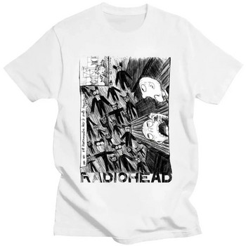 Radiohead Graphic Print Μπλουζάκι Hip Hop Rock Band T Shirt Μόδα Casual Crew λαιμόκοψη κοντό μανίκι συν μέγεθος γυναικείο μπλουζάκι