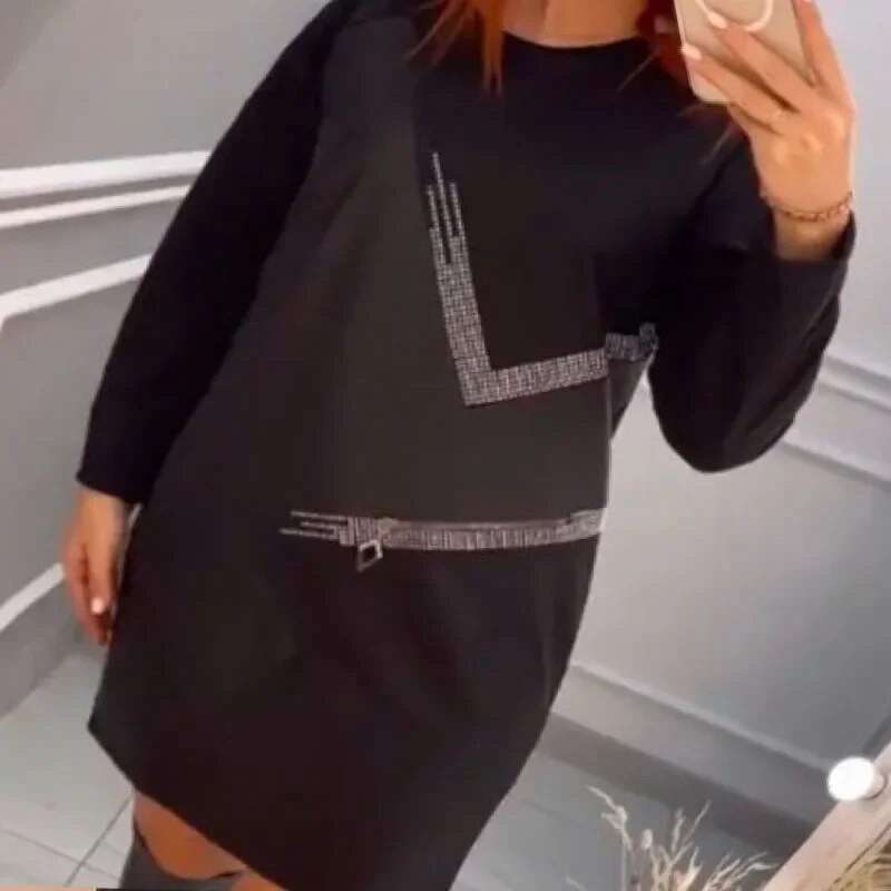 Μαύρο φαρδύ φόρεμα 3XL μακρυμάνικο Boho ρετρό αφρικανικό vintage casual φόρεμα 2024 Νέα Ρούχα Δωρεάν αποστολή 30