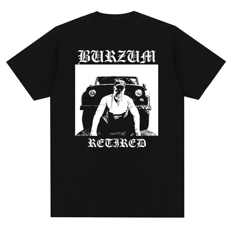 Vintage metal bend Burzums naslovnica albuma glazbena majica kratkih rukava muška ženska modna ležerna majica kratkih rukava velike veličine uniseks