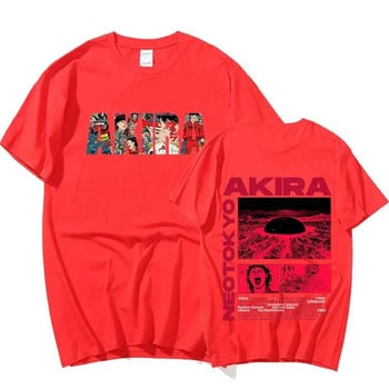 Ιαπωνικό Anime Neo Tokyo Akira T-shirt Ταινία επιστημονικής φαντασίας Manga Shotaro Kaneda Plus Size Γυναικεία Ρούχα 100% Βαμβακερό T-shirt