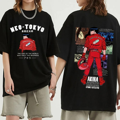 Japonské anime Neo Tokyo Akira tričko film sci-fi manga Shotaro Kaneda plus veľkosť dámske oblečenie 100% bavlnené tričko