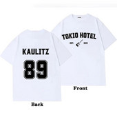 Rock Band Tokio Hotel Kaulitz Graphic Print Μπλουζάκι Μόδα πανκ κοντό μανίκι Casual Hip op Streetwear Plus Size T Shirt Γυναικεία