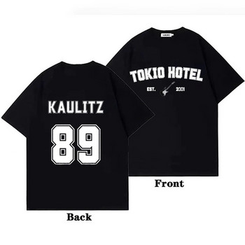 Rock Band Tokio Hotel Kaulitz Graphic Print Μπλουζάκι Μόδα πανκ κοντό μανίκι Casual Hip op Streetwear Plus Size T Shirt Γυναικεία