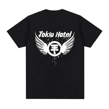 Rock Band Tokio Hotel Kaulitz Graphic Print Μπλουζάκι Μόδα πανκ κοντό μανίκι Casual Hip op Streetwear Plus Size T Shirt Γυναικεία