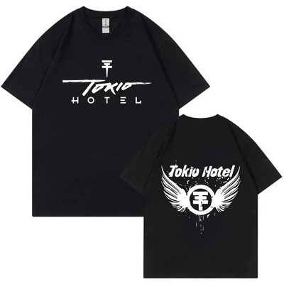 Rock Band Tokio Hotel Kaulitz Graphic Print Μπλουζάκι Μόδα πανκ κοντό μανίκι Casual Hip op Streetwear Plus Size T Shirt Γυναικεία