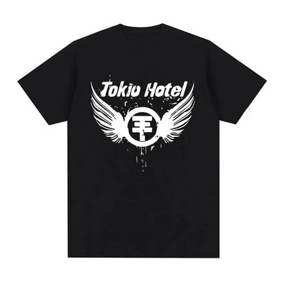 Rock Band Tokio Hotel Kaulitz Graphic Print Μπλουζάκι Μόδα πανκ κοντό μανίκι Casual Hip op Streetwear Plus Size T Shirt Γυναικεία