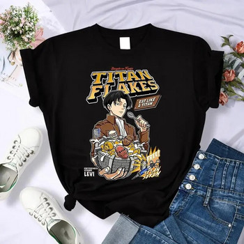 Γιαπωνέζικο Anime Attack on Titan Graphic Print Tshirt Ανδρικό μπλουζάκι Casual Fashion Κοντό μανίκι συν μέγεθος γυναικείο μπλουζάκι