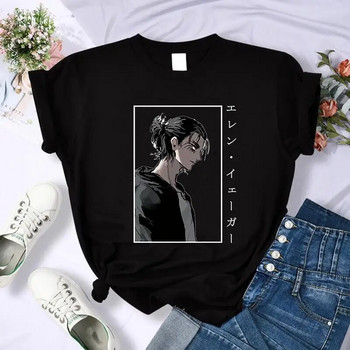 Γιαπωνέζικο Anime Attack on Titan Graphic Print Tshirt Ανδρικό μπλουζάκι Casual Fashion Κοντό μανίκι συν μέγεθος γυναικείο μπλουζάκι