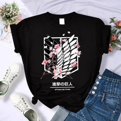 Tricou cu imprimeu grafic Anime japonez Attack on Titan Bărbați Casual Fashion Tricou cu mânecă scurtă Plus Size Femei
