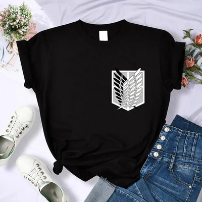 Tricou cu imprimeu grafic Anime japonez Attack on Titan Bărbați Casual Fashion Tricou cu mânecă scurtă Plus Size Femei