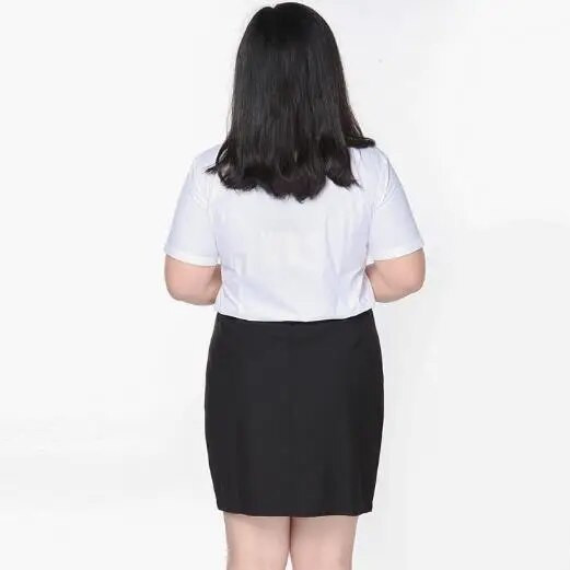 9XL 8XL 7XL 6XL 5XL Γυναικεία Pencil Φούστα Μεγάλο Μέγεθος 2023 Ψηλόμεση Μαύρη επίσημη Γυναικεία Μίνι φούστα γραφείου για Blazer κοστούμια M279