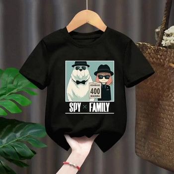 Spy X Family Cartoon Graphic Print Μπλουζάκι Ιαπωνικό Anime Harajuku T Shirt Μόδα Casual κοντομάνικο μπλουζάκι συν μεγέθους γυναικών