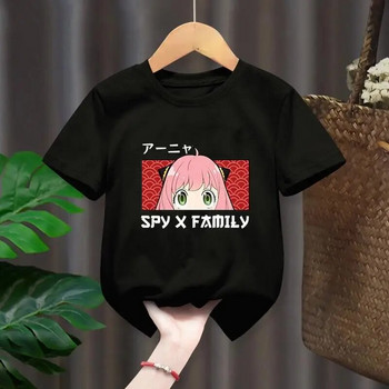 Spy X Family Cartoon Graphic Print Μπλουζάκι Ιαπωνικό Anime Harajuku T Shirt Μόδα Casual κοντομάνικο μπλουζάκι συν μεγέθους γυναικών