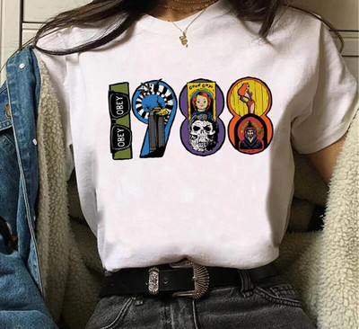 Tricou cu imprimeu grafic Chucky Chucky Streetwear la modă ocazional decolteu cu mânecă scurtă Tricou de mărime mare pentru femei