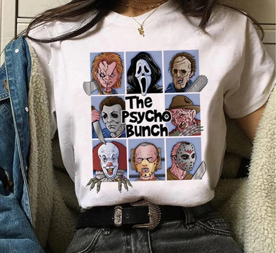 Tricou cu imprimeu grafic Chucky Chucky Streetwear la modă ocazional decolteu cu mânecă scurtă Tricou de mărime mare pentru femei