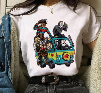 Tricou cu imprimeu grafic Chucky Chucky Streetwear la modă ocazional decolteu cu mânecă scurtă Tricou de mărime mare pentru femei