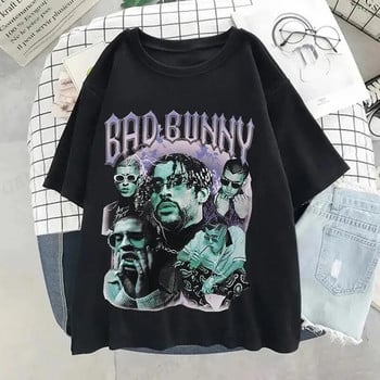 UN VERANO SIN TI Μπλουζάκι Bad Bunny Ανδρικά Γυναικεία Μόδα Hip Hop Μουσικά άλμπουμ Κοντό μανίκι Μπλουζάκι συν μεγέθους Unisex