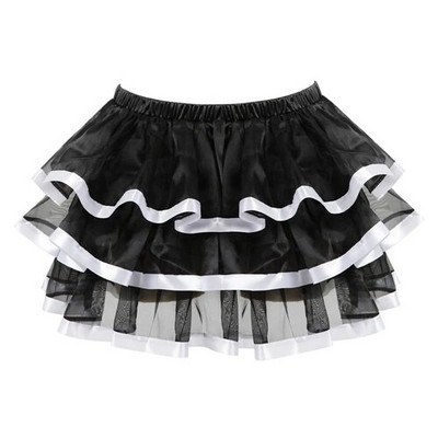 Σέξι δαντέλα τούλι Γυναικείες φούστες Tutu Γυναικεία showgirl Party Dance Match Πλισέ φούστα Στολή Κορσέ Φούστες Plus Size S-6XL