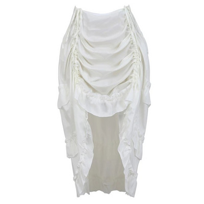 Gothic Steampunk Ανώμαλη πλισέ μακριά φούστα Ψηλές χαμηλές φούστες Σέξι χορευτική φούστα για ενήλικες Ταίριασμα κορσέ Κοστούμι πειρατών Plus Size