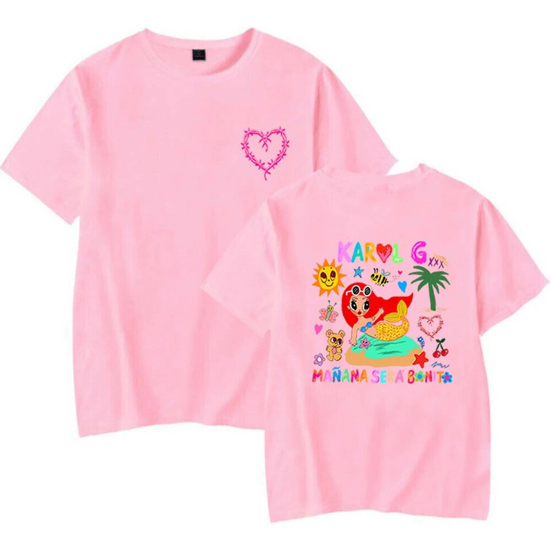 Karol G Heart Shirt Manana Sera Bonito Majica Tomorrow Will Be Nice Graphic Shirts Funny Music Karol G Tee plus size Unisex Top