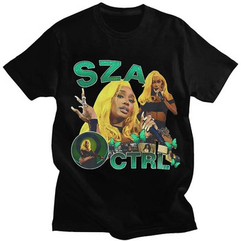 Hip Hop Harajuku Streetwear Rapper SZA CTRL X SOS Album Print T-shirt Γυναικεία Vintage 90s Unisex T Shirt Plus Size Cotton Unisex