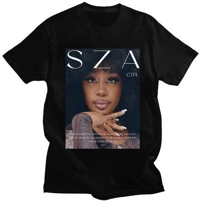 Hip Hop Harajuku Streetwear Rapper SZA CTRL X SOS Album Nyomtatott póló Női Vintage 90-es évek Uniszex póló Nagy méretű pamut uniszex