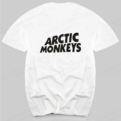 Arctic Monkeys Rock Band Graphic Print Μπλουζάκι Ανδρική Μόδα Vintage Hip Hop Street κοντό μανίκι Μπλουζάκι σε συντομότερο μέγεθος Γυναικείο
