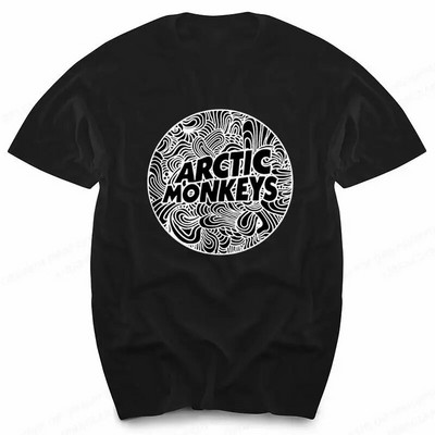 Arctic Monkeys Rock Band Graphic Print Μπλουζάκι Ανδρική Μόδα Vintage Hip Hop Street κοντό μανίκι Μπλουζάκι σε συντομότερο μέγεθος Γυναικείο