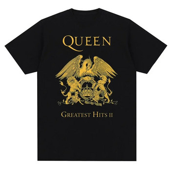 Vintage Queen Rock Music Band Graphic printed Tshirt Fashion Casual Crew λαιμόκοψη κοντό μανίκι συν μέγεθος γυναικείο μπλουζάκι