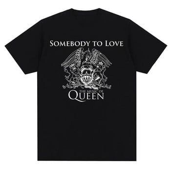 Vintage Queen Rock Music Band Graphic printed Tshirt Fashion Casual Crew λαιμόκοψη κοντό μανίκι συν μέγεθος γυναικείο μπλουζάκι