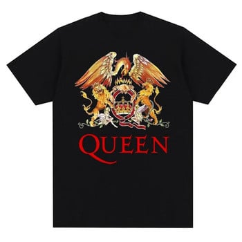 Vintage Queen Rock Music Band Graphic printed Tshirt Fashion Casual Crew λαιμόκοψη κοντό μανίκι συν μέγεθος γυναικείο μπλουζάκι