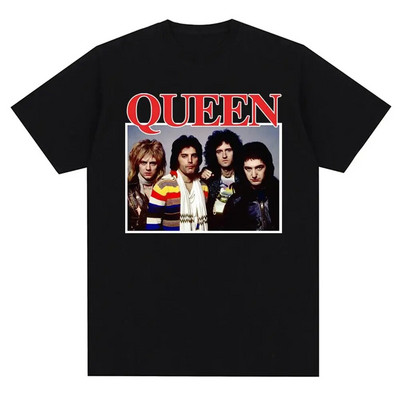 Vintage Queen Rock Music Band Graphic printed Tshirt Fashion Casual Crew λαιμόκοψη κοντό μανίκι συν μέγεθος γυναικείο μπλουζάκι