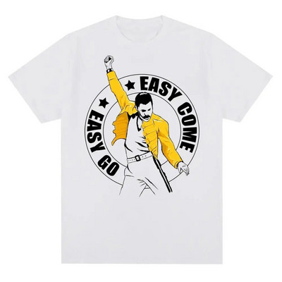 Vintage Queen Rock Music Band Graphic printed Tshirt Fashion Casual Crew λαιμόκοψη κοντό μανίκι συν μέγεθος γυναικείο μπλουζάκι