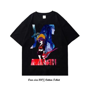 Ιαπωνικό Anime Kill la Kill Graphic print Tshirt Fashion Vintage Plus Size Cotton Crew Neck κοντομάνικο μπλουζάκι Γυναικείο Ανδρικό