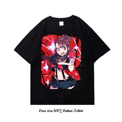 Japanska anime Kill la Kill majica s grafičkim printom Modna vintage pamučna majica velikih veličina s okruglim izrezom kratkih rukava Žene Muškarci