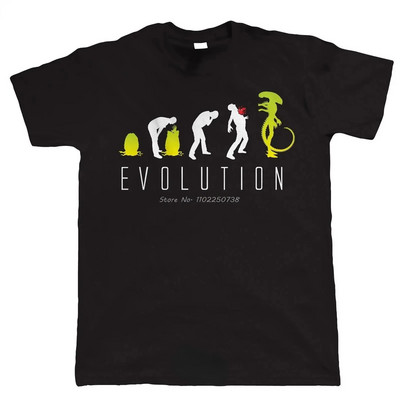 Bărbat Femeie Moda Tricou Funny Evolution Of Alien Tricou Sci-Fi Bărbați Topuri pentru bărbați Vară Plus Size Bumbac