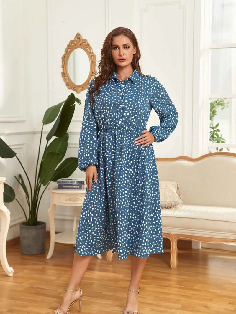 2022-es új női molett ruha pöttyös teljes ujjú nagy nagy, plusz térdig érő ruhák ruhák alkalmi viselet őszi tavaszi öltöny