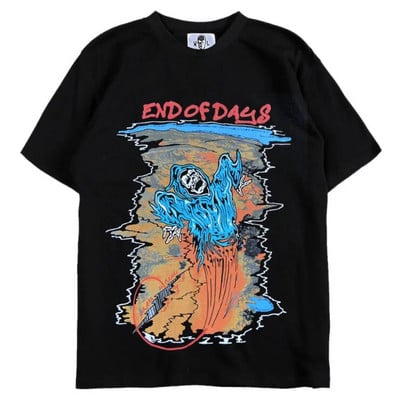 2023 Warren Graphic T-shirts Skull printed 100% βαμβακερό T-shirt για ανδρικό και γυναικείο χιπ χοπ Streetwear Lota Hot Sale Tops