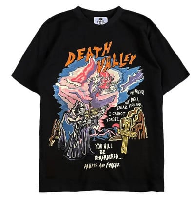 2023 Warren Graphic T-shirts Skull printed 100% βαμβακερό T-shirt για ανδρικό και γυναικείο χιπ χοπ Streetwear Lota Hot Sale Tops