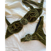 Push Up Bikini Micro Bikinis Set 2023 Νέο γυναικείο μαγιό σέξι γυναικείο μαγιό Floral μαγιό Thong μπικίνι μαγιό