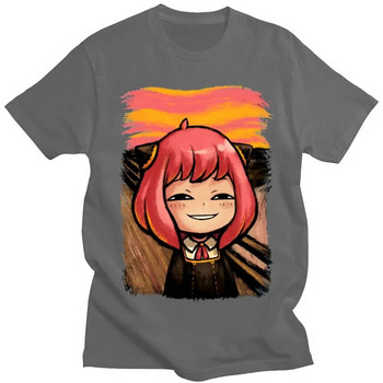 Ιαπωνικό Anime Spy X Family Anya Forger Graphics T-shirt με στάμπα Streetwear Μπλουζάκια Ανδρικά βαμβακερά Ανδρικά μπλουζάκια σε συντομότερο μέγεθος