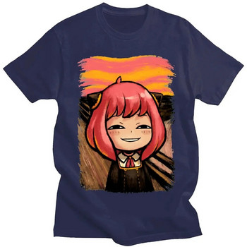 Ιαπωνικό Anime Spy X Family Anya Forger Graphics T-shirt με στάμπα Streetwear Μπλουζάκια Ανδρικά βαμβακερά Ανδρικά μπλουζάκια σε συντομότερο μέγεθος