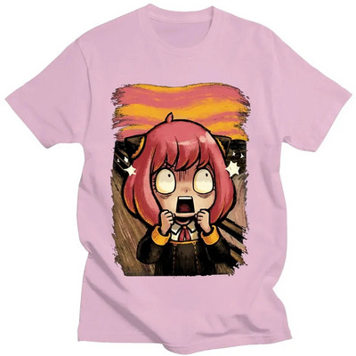 Ιαπωνικό Anime Spy X Family Anya Forger Graphics T-shirt με στάμπα Streetwear Μπλουζάκια Ανδρικά βαμβακερά Ανδρικά μπλουζάκια σε συντομότερο μέγεθος
