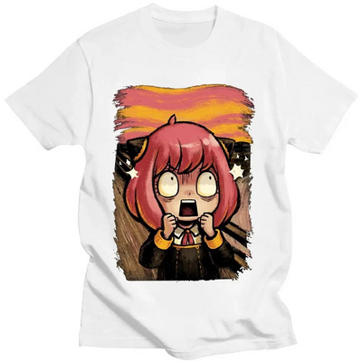 Ιαπωνικό Anime Spy X Family Anya Forger Graphics T-shirt με στάμπα Streetwear Μπλουζάκια Ανδρικά βαμβακερά Ανδρικά μπλουζάκια σε συντομότερο μέγεθος